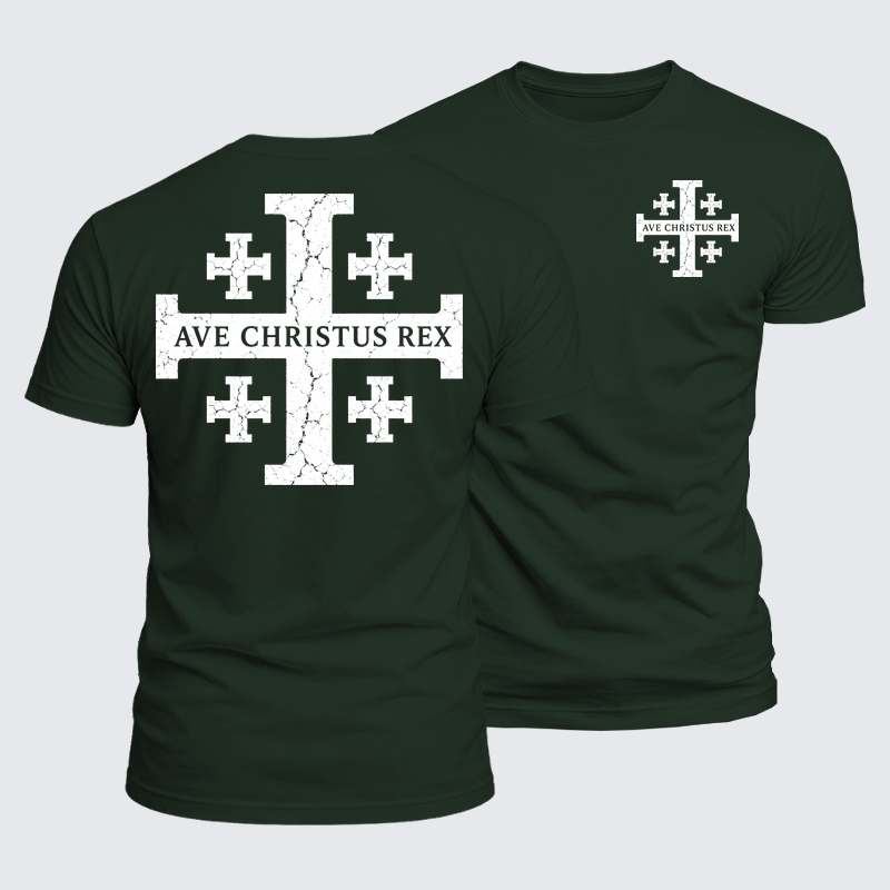 Luxe Mercerized Cotton Tee - Ave Christus Rex
