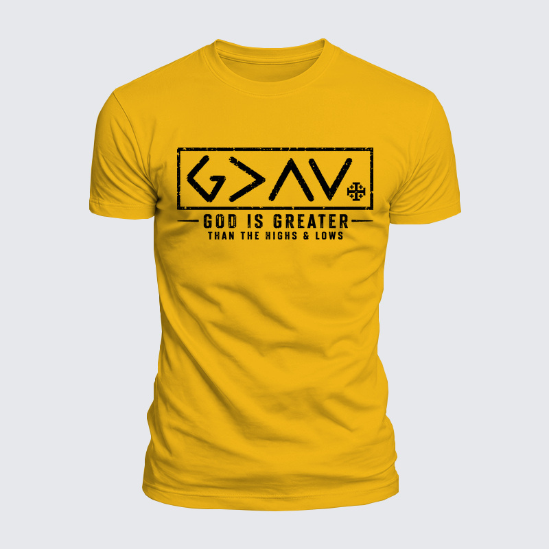 Luxe Mercerized Cotton Tee - God is Greater than the High and Lows