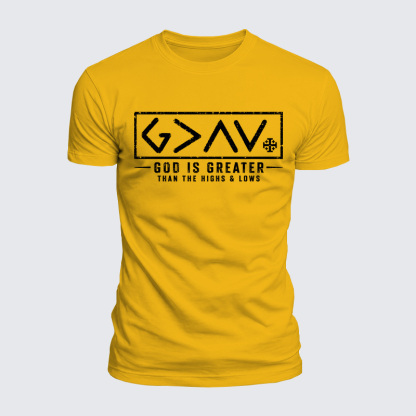 Luxe Mercerized Cotton Tee - God is Greater than the High and Lows