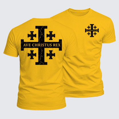Luxe Mercerized Cotton Tee - Ave Christus Rex