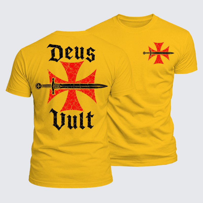 Luxe Mercerized Cotton Tee - Deus Vult