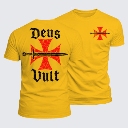 Luxe Mercerized Cotton Tee - Deus Vult