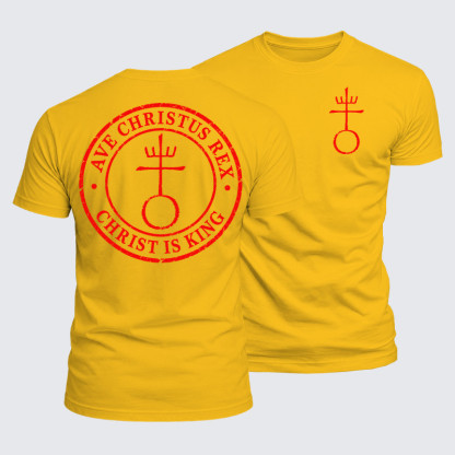 Luxe Mercerized Cotton Tee - Christ Is King- Ave Christus Rex