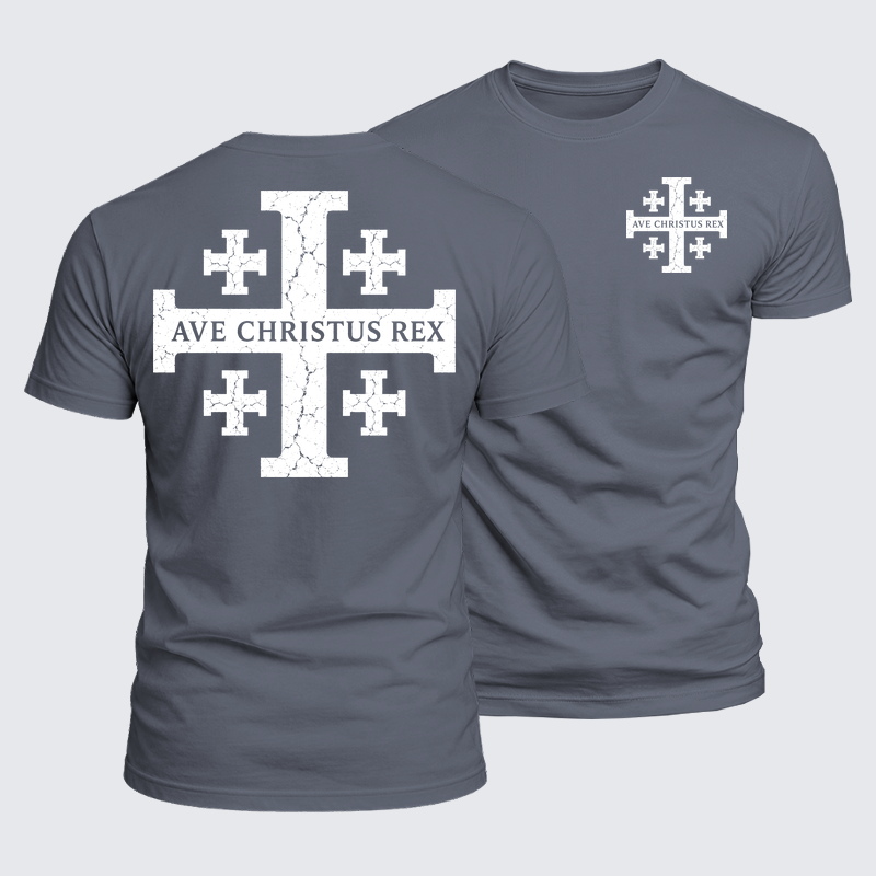 Luxe Mercerized Cotton Tee - Ave Christus Rex