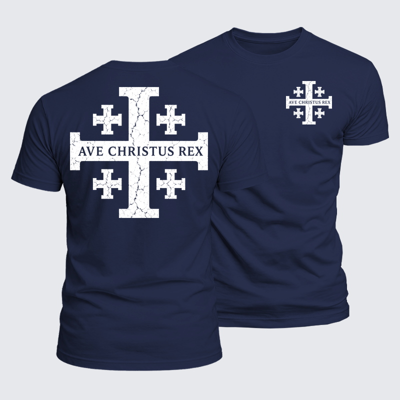 Luxe Mercerized Cotton Tee - Ave Christus Rex