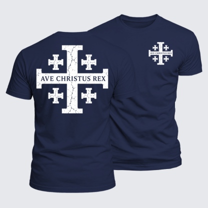 Luxe Mercerized Cotton Tee - Ave Christus Rex