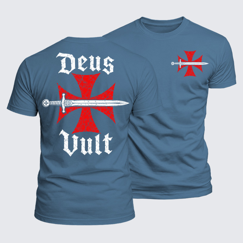 Luxe Mercerized Cotton Tee - Deus Vult
