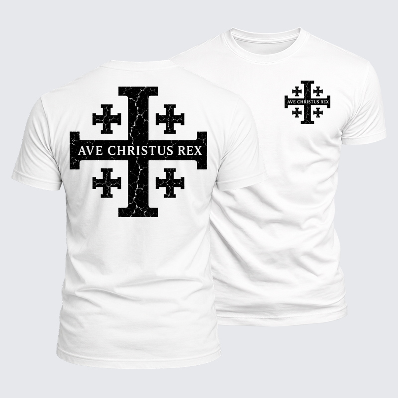 Luxe Mercerized Cotton Tee - Ave Christus Rex