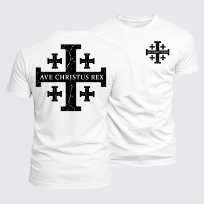 Luxe Mercerized Cotton Tee - Ave Christus Rex
