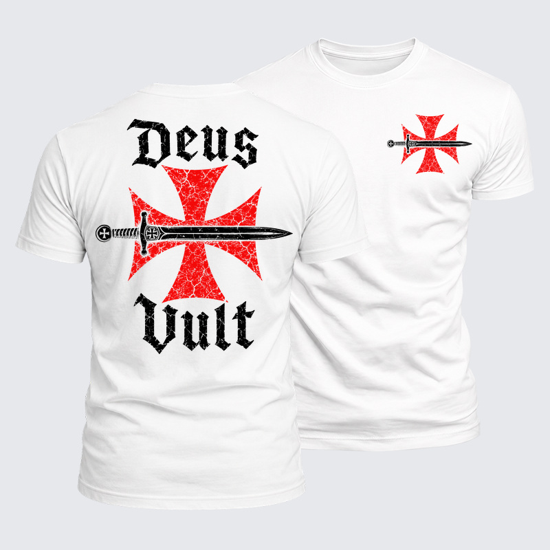 Luxe Mercerized Cotton Tee - Deus Vult