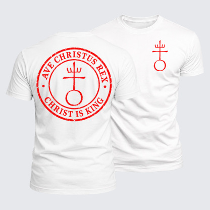 Luxe Mercerized Cotton Tee - Christ Is King- Ave Christus Rex