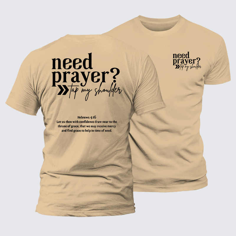 Man Of God Husband Dad Jesus God Christian Cotton T-Shirt