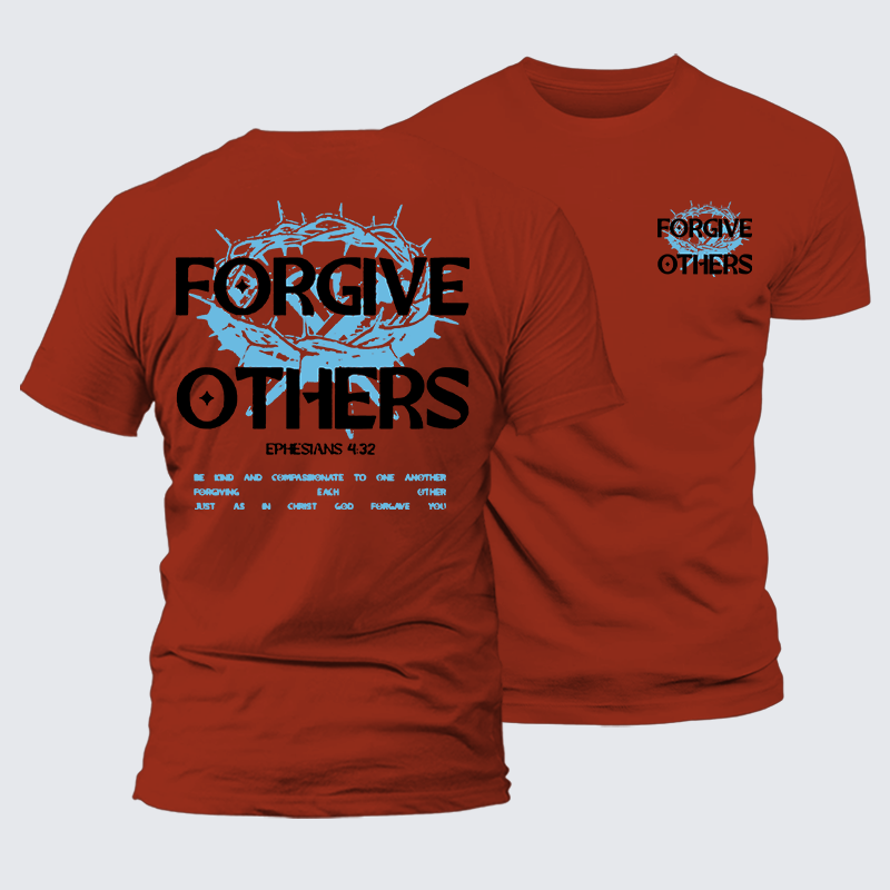 Forgive Others Jesus God Christian Premium Mercerized Cotton Tee