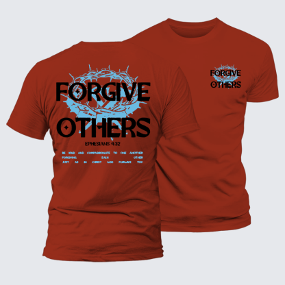 Forgive Others Jesus God Christian Premium Mercerized Cotton Tee