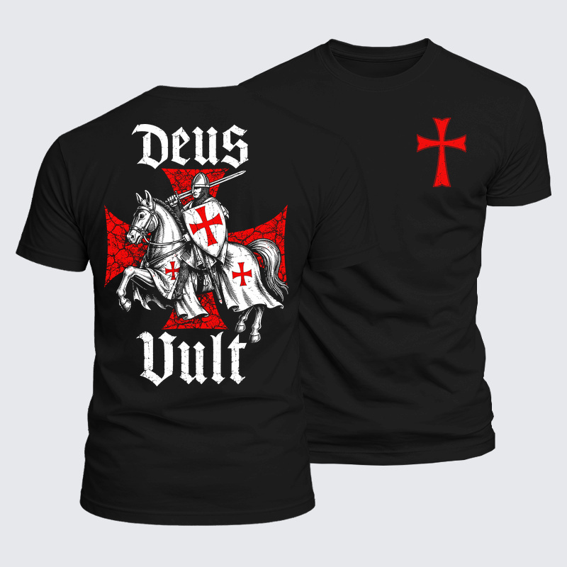 Luxe Mercerized Cotton Tee - Deus Vult