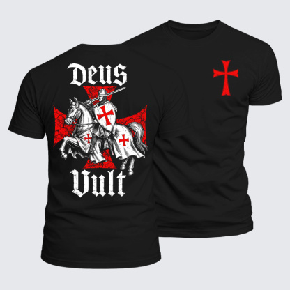Luxe Mercerized Cotton Tee - Deus Vult