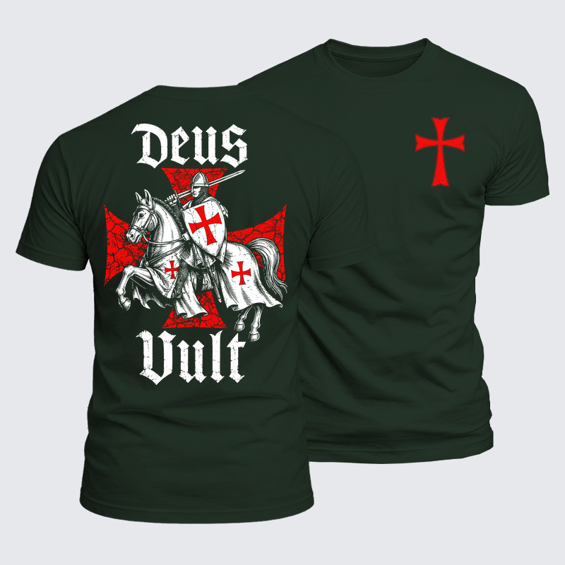 Luxe Mercerized Cotton Tee - Deus Vult