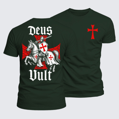 Luxe Mercerized Cotton Tee - Deus Vult