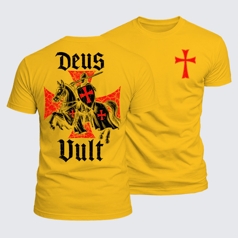 Luxe Mercerized Cotton Tee - Deus Vult