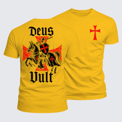 Luxe Mercerized Cotton Tee - Deus Vult