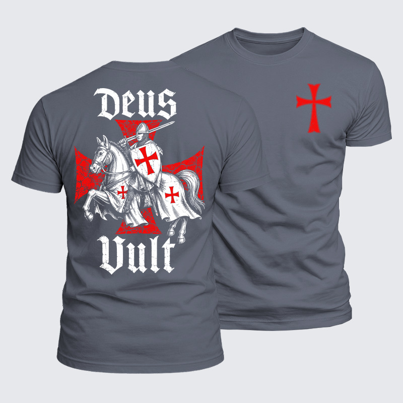 Luxe Mercerized Cotton Tee - Deus Vult