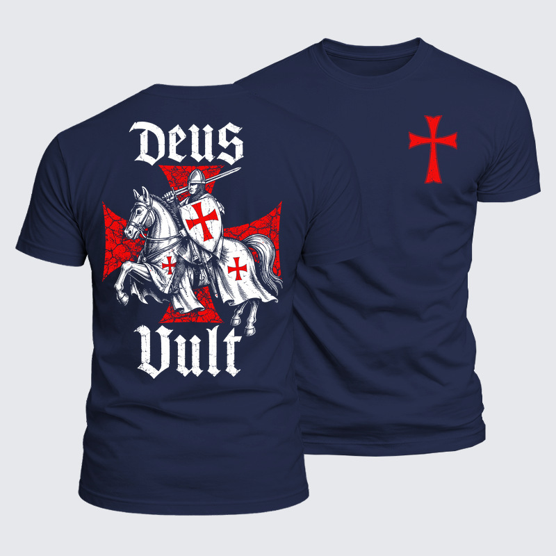 Luxe Mercerized Cotton Tee - Deus Vult