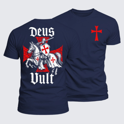 Luxe Mercerized Cotton Tee - Deus Vult