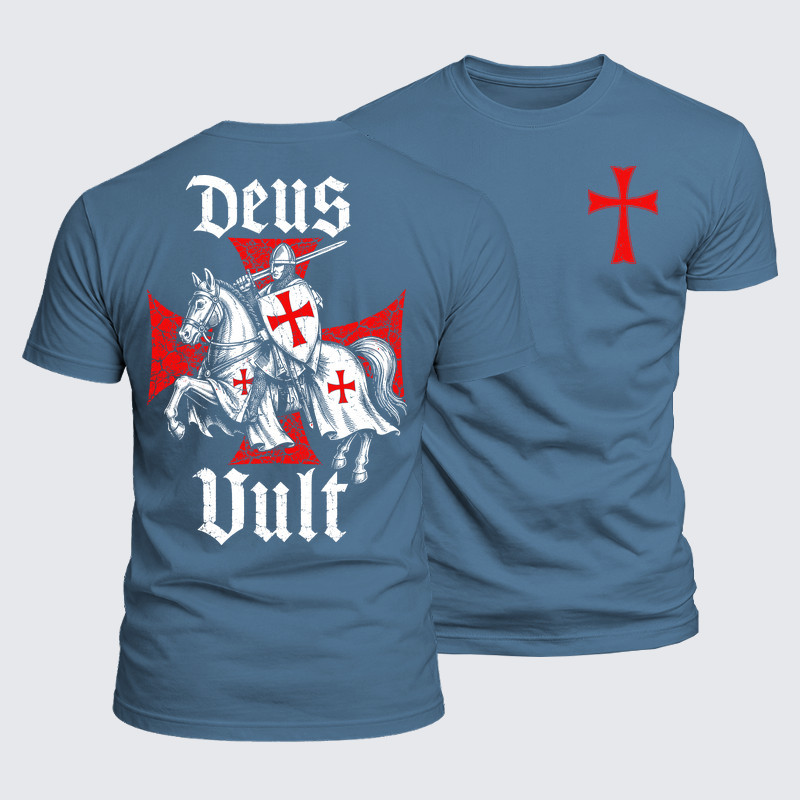 Luxe Mercerized Cotton Tee - Deus Vult