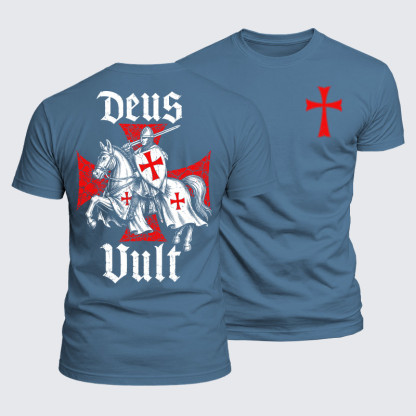 Luxe Mercerized Cotton Tee - Deus Vult