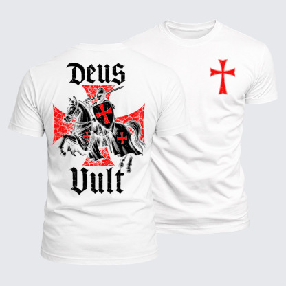 Luxe Mercerized Cotton Tee - Deus Vult
