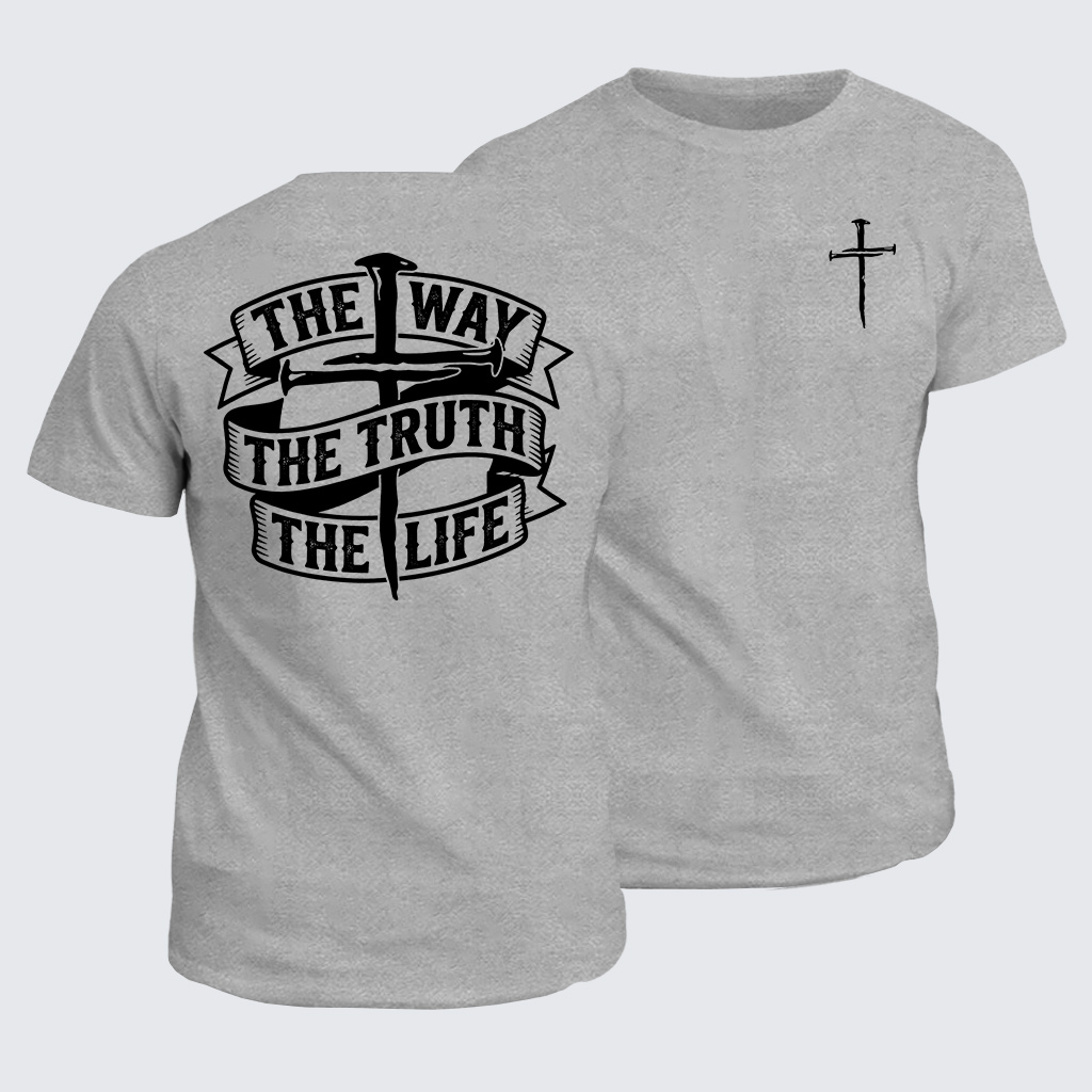 Jesus The Way The Truth The Life Jesus God Christian Cotton T-Shirt