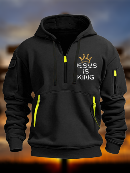 Jesus Is King Jesus God Christian Zipper Hoodies