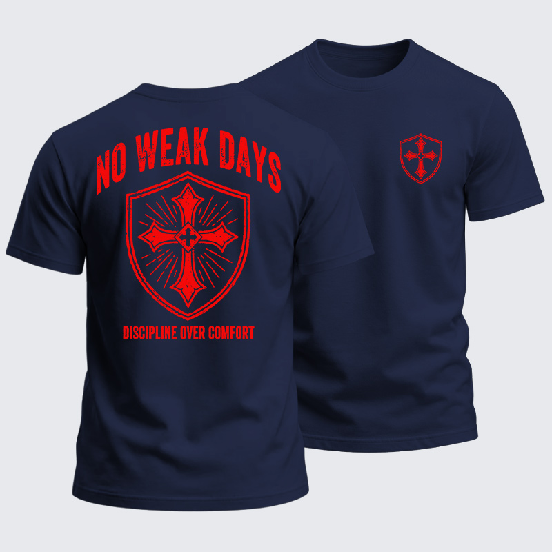 Heavyweight Cotton Tee - No Weak Days 