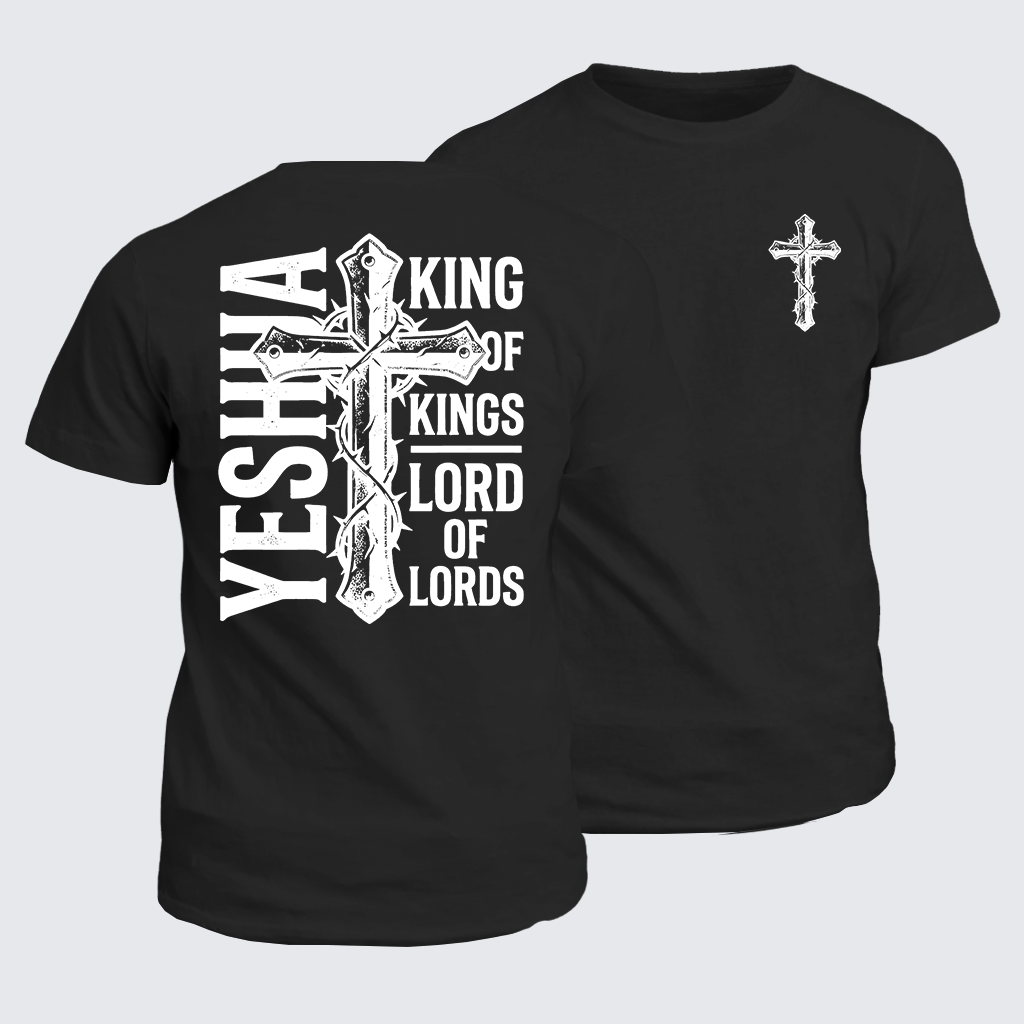 Man Of God Husband Dad Jesus God Christian Cotton T-Shirt
