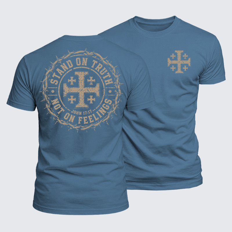 Luxe Mercerized Cotton Tee - Stand On Truth Not On Feelings