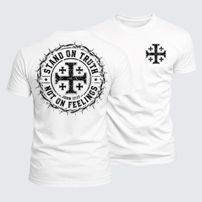Luxe Mercerized Cotton Tee - Stand On Truth Not On Feelings