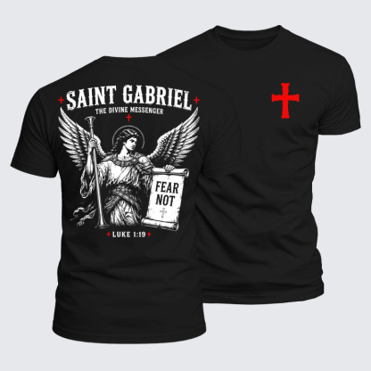 Luxe Mercerized Cotton Tee - Saint Gabriel The Divine Messenger 