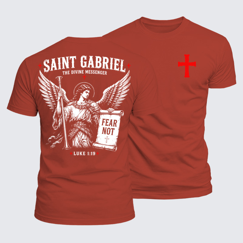 Luxe Mercerized Cotton Tee - Saint Gabriel The Divine Messenger 