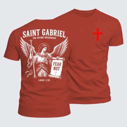 Luxe Mercerized Cotton Tee - Saint Gabriel The Divine Messenger 