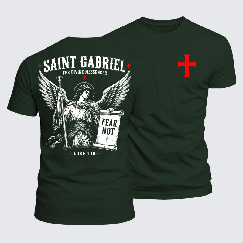 Luxe Mercerized Cotton Tee - Saint Gabriel The Divine Messenger 