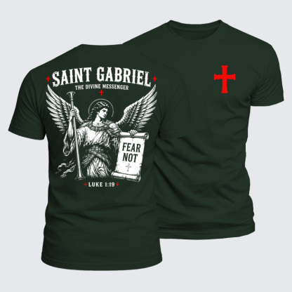 Luxe Mercerized Cotton Tee - Saint Gabriel The Divine Messenger 