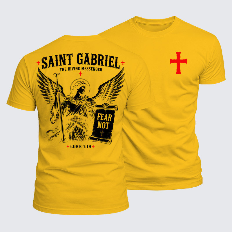 Luxe Mercerized Cotton Tee - Saint Gabriel The Divine Messenger 