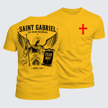 Luxe Mercerized Cotton Tee - Saint Gabriel The Divine Messenger 