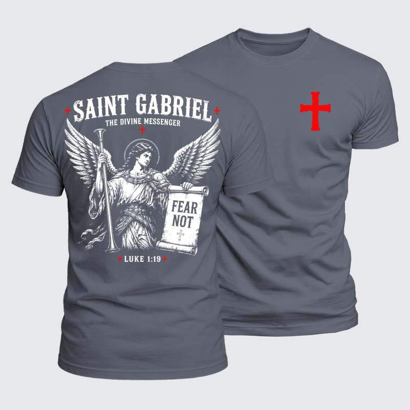 Luxe Mercerized Cotton Tee - Saint Gabriel The Divine Messenger 