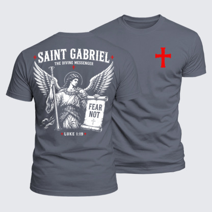 Luxe Mercerized Cotton Tee - Saint Gabriel The Divine Messenger 