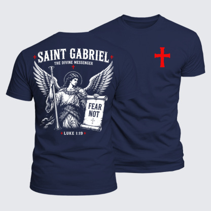 Luxe Mercerized Cotton Tee - Saint Gabriel The Divine Messenger 