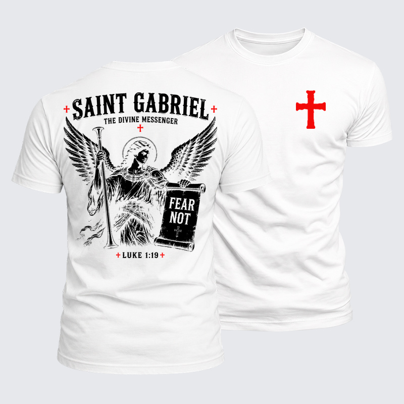 Luxe Mercerized Cotton Tee - Saint Gabriel The Divine Messenger 