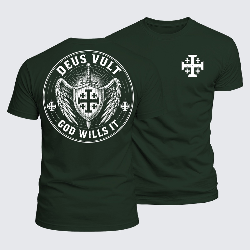 Luxe Mercerized Cotton Tee - Deus Vult
