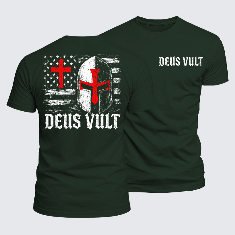 Luxe Mercerized Cotton Tee - Deus Vult