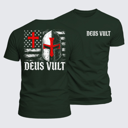 Luxe Mercerized Cotton Tee - Deus Vult